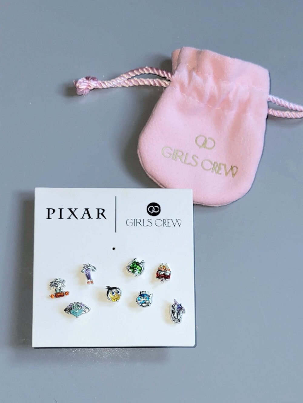 Pixar Inside Out Emotions & Inside Out 2 New Feelings Stud Earring Set In Silver